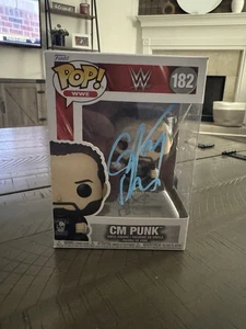 CM Punk Autograph Signed WWE Funko Pop #182 - Picture 1 of 6