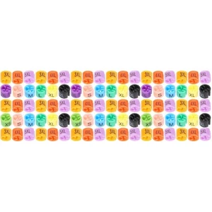  3 Count Hanger Clips Colorful Labels Size Markers for Clothing Racks - Picture 1 of 12