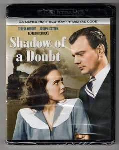 NEW! SEALED! Shadow of a Doubt [1943] 4K Ultra HD + Blu-ray (Alfred Hitchcock) - Bild 1 von 3