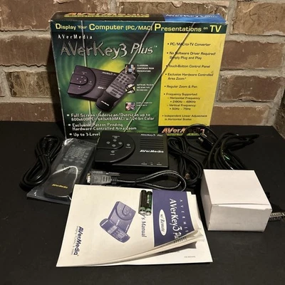 Pantalla AVerkey3 Plus Computadora PC o MAC Presentaciones AVermedia Nueva caja abierta Foto 1 de 4