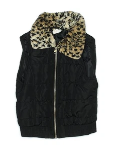 Circo Girls Black Faux Fur Vest Small kids - Picture 1 of 2