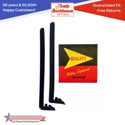 Par de juntas de goma divisor de cuarto de ventana para Chrysler Newport 1955-1956 Foto 1 de 4