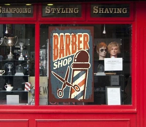 3D Hombre Corte de Cabello G181 Barbería Ventana Pegatinas Vinilo Pared Mural Calcomanías Miel - Imagen 1 de 10
