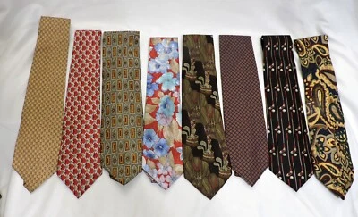 Lote de corbatas de golf de seda/poliéster para hombre corbata vintage Balenciaga Oleg Cassini Foto 1 de 4