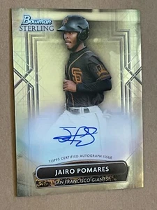 2022 Bowman Sterling JAIRO POMARES #PA-JP Prospect AUTO    San Francisco Giants - Picture 1 of 2