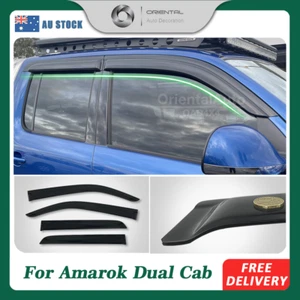 Luxury Weather Shield Weathershields For Volkswagen Amarok 2H Dual Cab 2009-2022 - Picture 1 of 6
