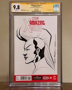 1/1 Original Sketch Of Storm By John Beatty On Amazing X-Men #1 Blank - CGC 9.8 - Picture 1 of 1