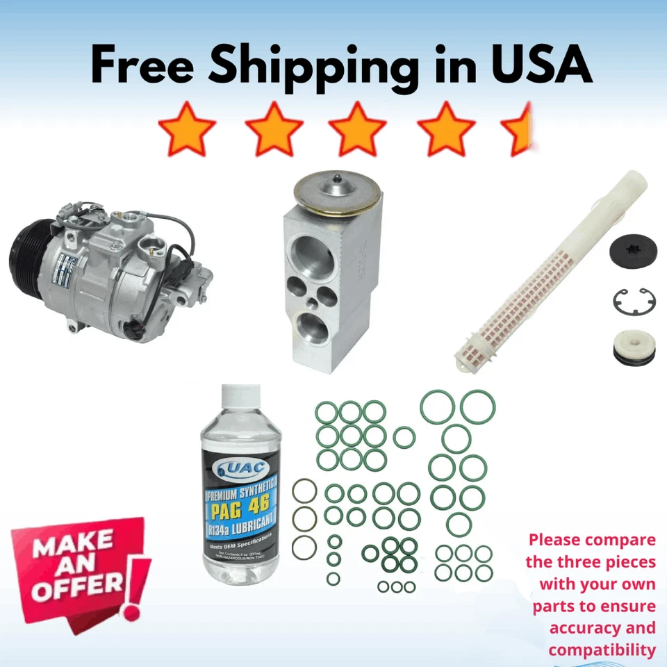 Compresor y válvula de aire acondicionado para BMW 535i xDrive 2011-2013, BMW 640i Gran Coupé 2013 Foto 1 de 1