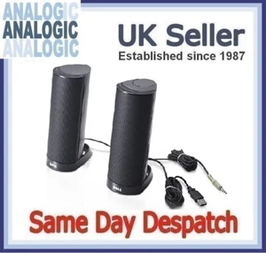 Altoparlanti stereo multimediali USB neri originali Dell AX210 0X147C 0X148C - Foto 1 di 1