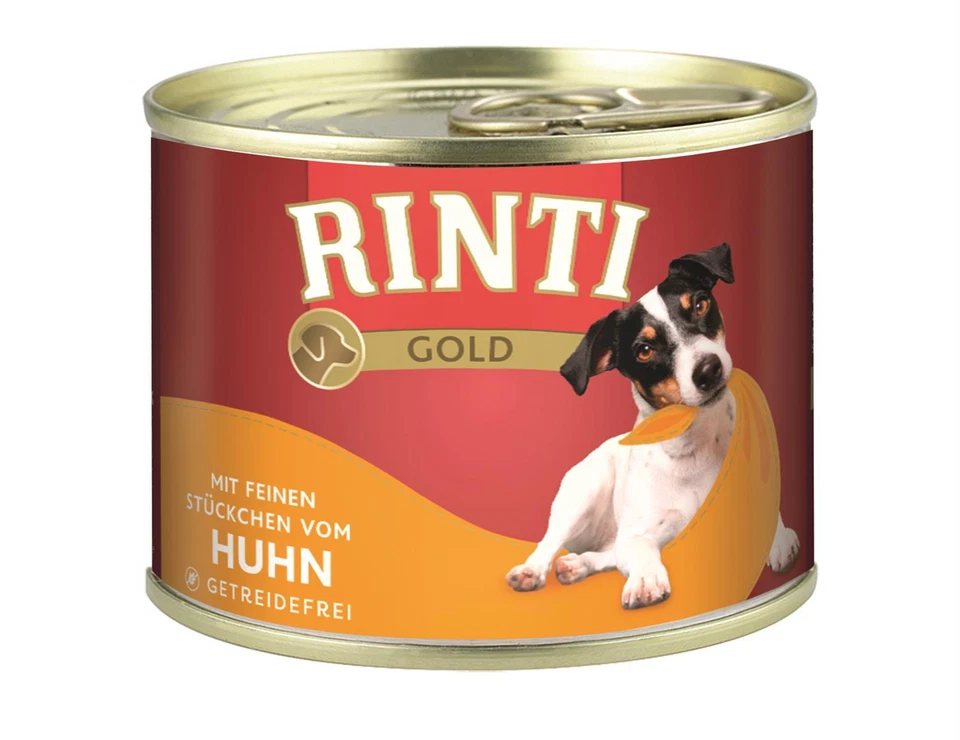 Rinti Gold Huhn 12x 185g Nassfutter Feuchtnahrung Hundefutter - Bild 1 von 1