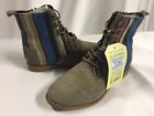 Toms Women's Alpa Boot size 5.5 Taupe Suede Woven