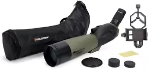– Ultima 80 Angled Spotting Scope – 20-60X Zoom Eyepiece – Multi-Coated Optics f - Picture 1 of 6