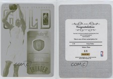 2012 Preferred Panini's Choice Award Printing Plate Yellow 1/1 Serge Ibaka #88