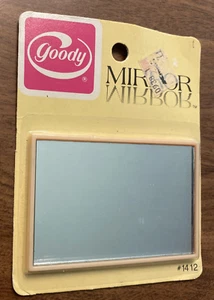 Vintage 1984 NOS Goody Plastic Compact Purse Mirror #1412 Cosmetics Makeup Hair - Picture 1 of 12