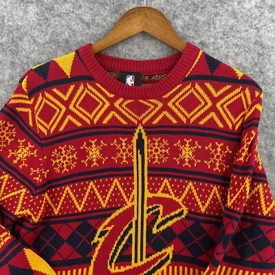 NBA Men's Cleveland Cavaliers Logo Ugly Sweater Size Medium - Image 1 of 4