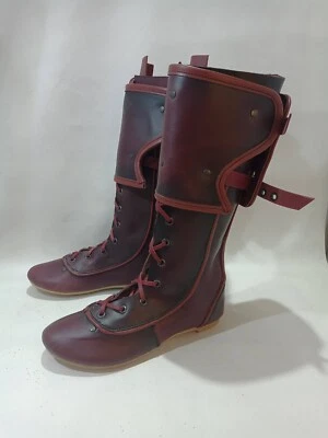 Botas Altas Faramir Caleb Cosplay Estilo Larp Fantasía Foto 1 de 3