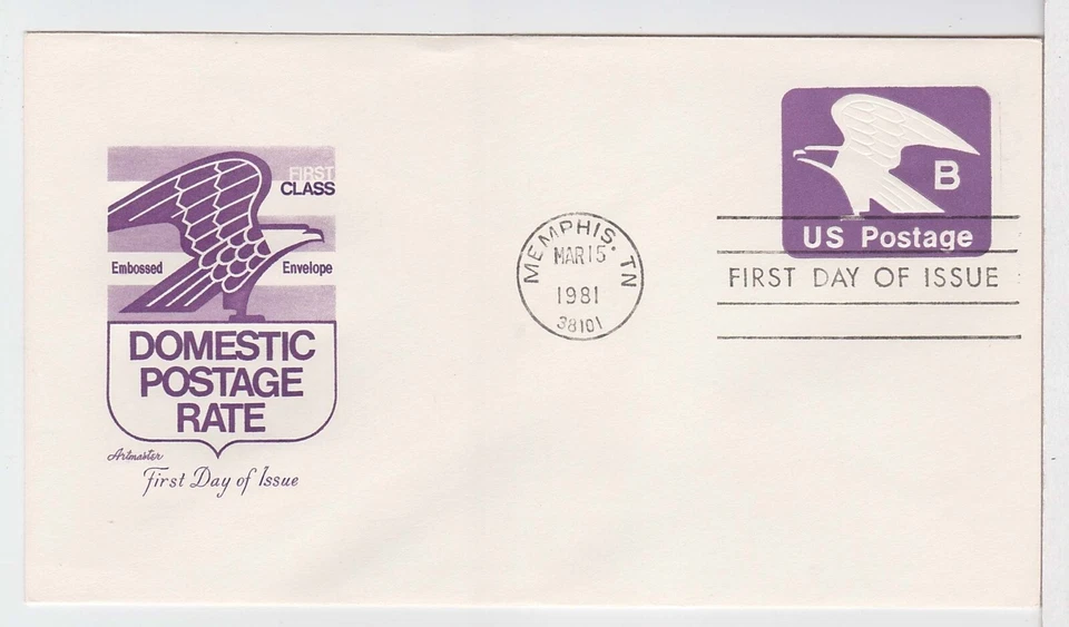 TurtlesTradingPost- American Eagle B Rate Envelope- 1981- FDC #U592 - Artmaster - Image 1 of 1