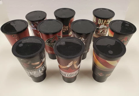 Diamondbacks Plastic Dbacks Loyalty Cups with Lids - 2010 to 2022 You Choose Cover