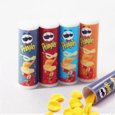 4X Dollhouse Miniatures 1:12 Lot Food Accessories Potato Chips Pringles Snacks - Image 1 of 4