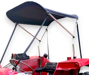 CRO 3' x 5' Tractor Sun Shade Canopy - Protect From Sun/Rain/Weather - Black - Picture 1 of 5