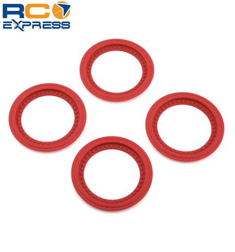 JConcepts Tribute Wheel Mock Beadlock Rings-glue-on 4pc Red JCO2651-7 - Image 1 of 1