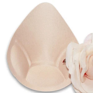 Push Up Sponge Foam Bra Pad Insert Breast Form Enhancer Mastectomy S M L 1 Pair - Picture 1 of 9