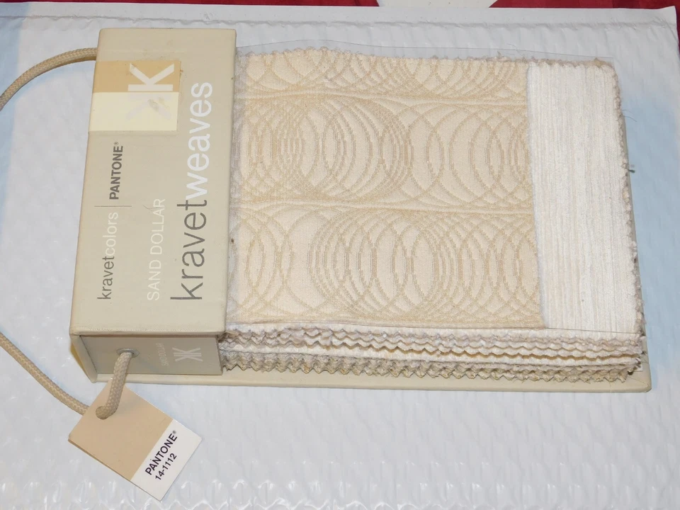 KRAVET WEAVES - Sand Dollar #1567 Pantone Fabric Sample Book - Image 1 of 1