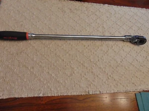 Snap-on 1/2" Dr Soft Grip Long Handle Flex Head Quick Release Ratchet SHRLF80A - Picture 1 of 5
