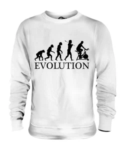 FAHRRADERGOMETER EVOLUTION DES MENSCHEN UNISEX PULLOVER PULLI HERREN DAMEN - Bild 1 von 16