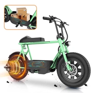 Peak 819W Electric Scooter with Seat 16'' Fat Tire Adults E-Bike for Commuting - Picture 1 of 57
