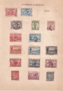AUSTRALIAN.... Collection of 16 used stamps (cv $150+) - Picture 1 of 1