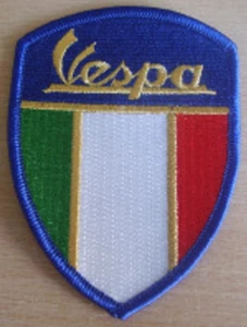 Vespa Shield Embroidered Patch - Picture 1 of 2