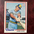 1978 Topps Set Jamie Quirk #95 Milwaukee Brewers Nm/Mint+ *High Grade* Vending