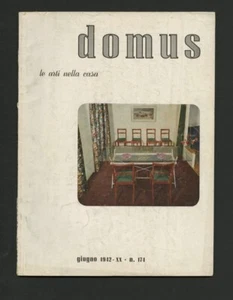 1942 Ignazio Gardella DOMUS 174 Propaganda by Giovanni PINTORI Marcello NIZOLLI - Picture 1 of 2