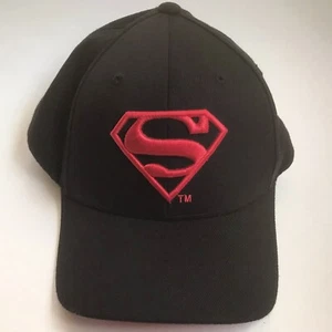 DC Superman Sombrero de Béisbol Gorra Negro Liso Rojo Bordado Bajo Bill Ace H&C Corea - Imagen 1 de 15
