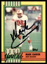1990 King B Discs Mark Carrier IP Signed Auto Tampa Bay Buccaneers #5