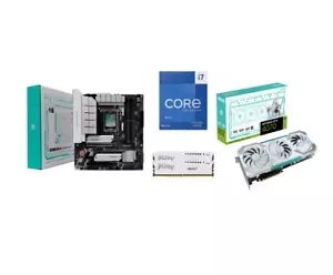 ASUS TX GAMING B760M WIFI + RTX4070-O12G+Intel Core 13700KF +Kingston 64GB RAM - Picture 1 of 9