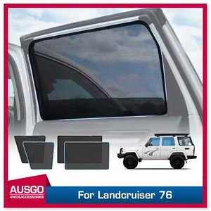 AUSGO Magnetic Window Sun Shade for Toyota LandCruiser 76 LC76 Mesh Cover 4PCS - Picture 1 of 10