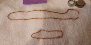 ESTATE FIND GOLD JEWELRY, 1/20 14 KTGF,COLLANA/BRACCIALETTO, 14g,recupero - Foto 1 di 7