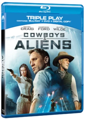 Cowboys and Aliens Blu-ray (2011) Olivia Wilde, Favreau (DIR) cert 12 2 discs - Image 1 of 2