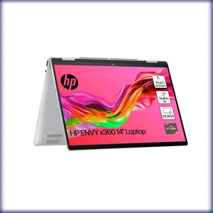 HP Envy x360 2-in-1 14-fa0002sa FHD+ Touch AMD Ryzen 5-8640HS 16GB RAM 512GB SSD - Picture 1 of 8