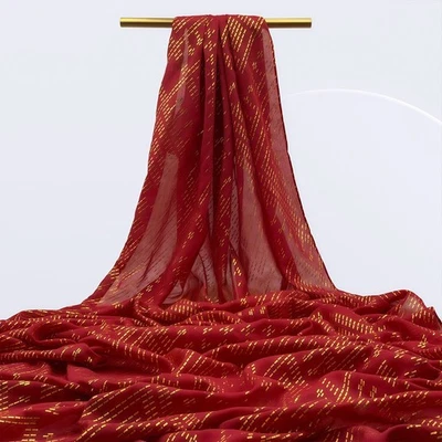 1920s women's retro scarf - Faux Assuit Foil print style large-sized neckerchief - Image 1 of 4