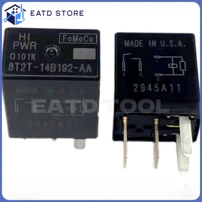 New 2pcs 8T2T-14B192-AA FoMoCo HI PWR Relay 4Pins - Image 1 of 2