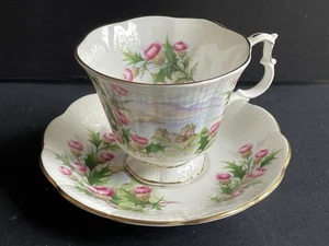 Royal Albert Bone China Ancestral Series Road to Aisles Castle Thistle Cup Sauce - Picture 1 of 6