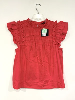 NUEVA Blusa Andrew Marc New York Para Mujer Talla Grande 2X Pecho Calado Manga Tulipán Foto 1 de 4