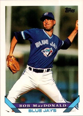 1993 Topps Bob MacDonald #427 Toronto Blue Jays - Image 1 of 2