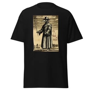 Plague Doctor 1334 T-Shirt Gothic schwarz Death Shirt dunkel okkult Streetwear - Bild 1 von 10