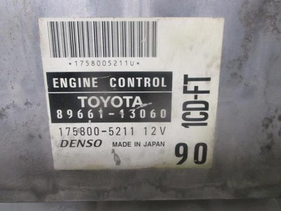 CENTRALINA MOTORE ECU PER TOYOTA Corolla Verso 1° Serie 89661-13060 1CD-FTV Die - Immagine 1 di 3