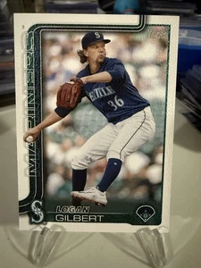 2025 Topps Series 1 Logan Gilbert #66 Canvas 37/50 SSP Mariners - Bild 1 von 4