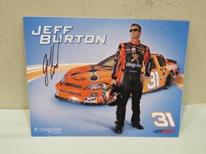 NASCAR Jeff Burton Cingular 31 handsignierte Fotokarte - Bild 1 von 2